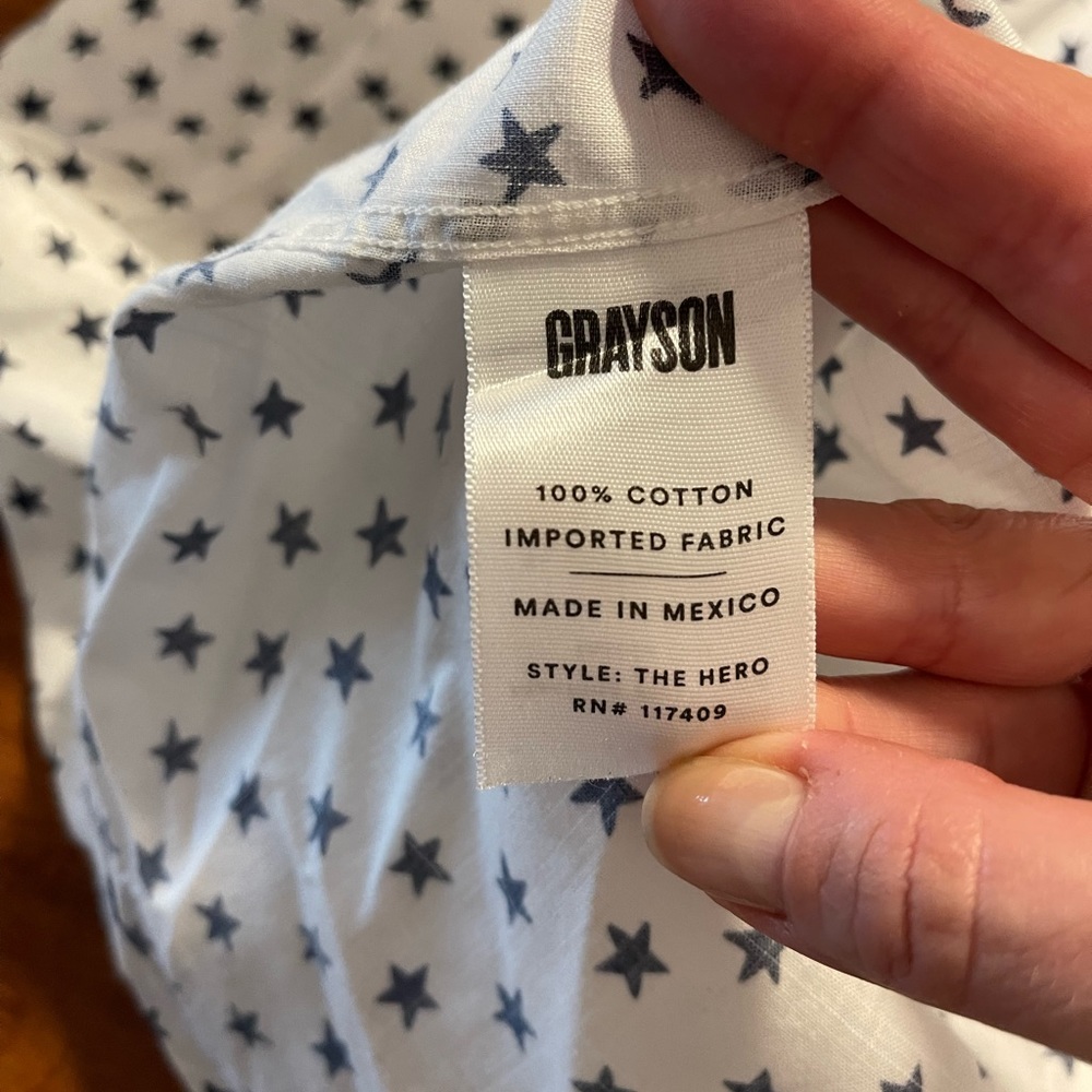 GRAYSON The Hero Star Print Button Down Shirt - Picture 8 of 8